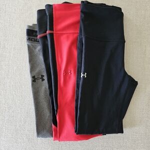 Under Armour Kids' Leggings - Black, Red, and Gray
